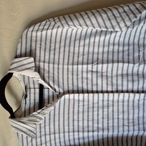 Lafayette 148 New York Blouse Cotten Linen Blend